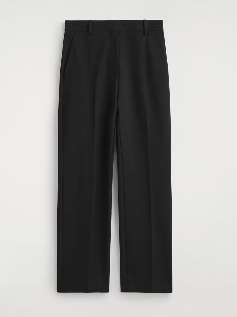 COS - Milano Straight Leg Trousers - Black